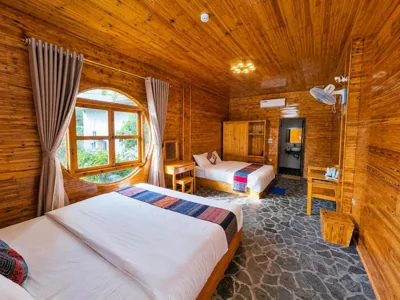 Family Room with Mountain View — MT House Sa Pa - Mountain & Terraced fields View And Trekking Tour